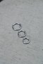Surgical Steel Hoop Earrings 3 Pieces Silver Color - 2