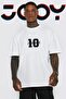 Unisex Number 10 Design White Oversize Tshirt - 4
