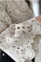 Women's Beige Crochet Standard Size Blouse - 4