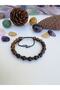 Tourmaline and Tiger Eye Bracelet from Natural Stone - Myrtle - Self-Confidence - Stress - Against Growth - 4