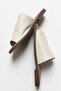 Clau Beige Women's Leather Slippers - 3