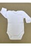 Long Sleeve Snap Back Baby Bodysuit, Cream Color, Pack of 5 - 2