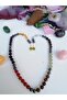 Natural Stone Student Necklace-Hematite-Citrine-Amethyst-Agate-Eye-Aventurine-Quartz-Aquamarine - 4