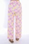 Fera Floral Patterned High Waist 100% Linen Trousers - 5