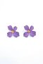 Accessory Colorful Women's Earrings with Flower Motifs - 2