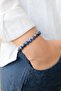 Natural Stone Bracelet Lapis Lazuli 5 And 6Chakra, Spring and Scale Sign Mental Cleaning Stone