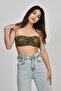 Patterned Camouflage Bustier - 4