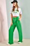 Women's Green Wide Leg Ayrobin Pants 3942 - 2
