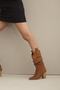 Cheyenne Bellows Tan Suede 8 cm Women's Boots & Bootie, High Heels - 5