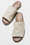 Clau Beige Women's Leather Slippers - 2