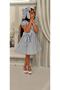 Scalloped Girl's Dress And Ribbon Buckle - 4
