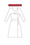 11-12-13-14-15 Years Watermelon Sleeve Compac Steel Full Lycra Dress - 3