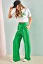 Women's Green Wide Leg Ayrobin Pants 3942 - 4