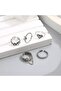 Women's Heart Adjustable Ring Set - 2