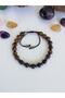 Tourmaline and Tiger Eye Bracelet from Natural Stone - Myrtle - Self-Confidence - Stress - Against Growth - 5