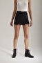 Women's Black Lace-Up Boots Matte & Bootie, Heels - 3