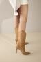 Kassandra Tan Matte 8 cm Women's Boots & Booties, High Heels - 2