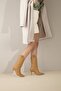 Kassandra Tan Matte 8 cm Women's Boots & Booties, High Heels - 5