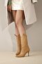 Kassandra Tan Matte 8 cm Women's Boots & Booties, High Heels - 6