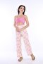 Fera Floral Patterned High Waist 100% Linen Trousers - 4