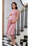 4721 Maternity Sling Sleeve Lace Maternity Nightgown - 2