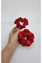 Melkady 131kı- Satin Scrunchie Hair Rubber Set (Piece of 2) Hair Accessory, Buckle - 3