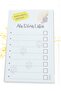 Yellow Cat Patterned Note Papers Set - 2