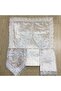Velvet Prayer Rug Set 4 Pieces French Laced Bundle Set