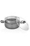 Fred 24cm Gray Glass Frying Pan with Lid - 2