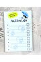 Blue Cat Pattern Note Papers Set - 3