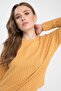 Women's Yellow Shirt Detailed Vertical Stripes Tunic K3045Az19Sp - 3