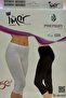 Women's White Modal Knee Length Capri Tights - 3