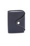 Credit Card Holder Dark Blue 10 Leaves Vertical 7.5x9.7 Cm