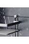 Black 3-Tier Bathroom Shelf with Hooks - 2