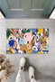 Multicolored Door Mat Modern Pattern Ps953