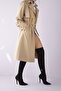 Mindy Above Knee Stretch Black Suede 10 cm Women's Boots, Heeled Boots - 6