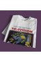 Oversize Unisex Pattern Television Monster Sarcastic Themed Printed White T-shirt - 3