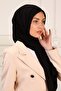 شال كلاسيكي من القطن الممشط باللون الأسود الليكرا - 6