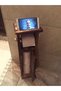 Wooden WC Paper Holder Toilet Phone Holder Stand Featured Bathroom Paper Holder - 4