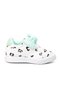 Merlin White-Green Girls' Casual Sports Shoes