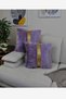 Plush Square Striped Throw Pillow Cover - Lilac - 2