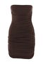 Cosmopolitan' Drapeli Straplez Mini Elbise