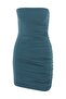 Cosmopolitan' Drapeli Straplez Mini Elbise