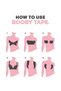 Hypoallergenic Maternity Breast Tape 5cm*5m Black Water Resistant Skin Friendly Kinesiology Tape - 3