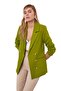 Khaki Regular Lined Double-Breasted Woven Blazer Jacket TWOSS21CE0029 - 12