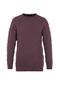 Gül Kurusu Casual Unisex Regular Fit Yünlü Bisiklet Yaka Saç Örgü Detaylı Triko Kazak TMNAW22KZ2059 - 12