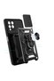 Galaxy A21S Case Camera Protected Sliding Ring Armor Military Tank Armor - 8