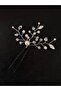 Completely Handmade, Stylish and Elegant Wedding and Engagement Bridal Crown and Hair Accessory with Crystal Stones - 3