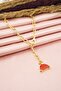 Women's Special Design Red Zircon Stone Necklace - 3