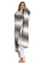 Stripe Patterned Black Welsoft Tv Blanket - 2